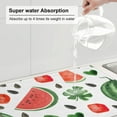 thumbnail image 5 of YFYANG Microfiber Dish Drying Mat for Kitchen, Reusable Cute Watercolor Watermelon Doodle Large Dish Mat, 18" x 24", 5 of 9