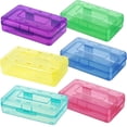thumbnail image 4 of Yhmxh Clear Pencil Case, Large Capacity Plastic Hard Pencils Case Crayon Box with Snap-Tight Lid Stackable Art Craft Organizer Marker Organizer Box for Pens Pencils Office Supplies Storage, 4 of 6