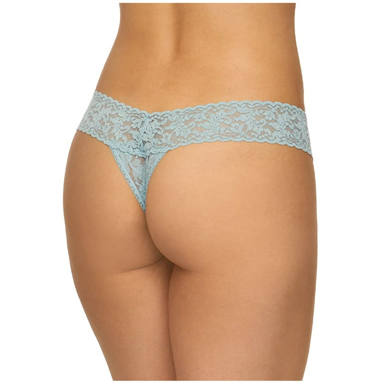 Hanky Panky Signature Lace Rise Thong (Duck Egg Blue, One/Size