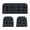 Black, variant on ZEOLABS Outdoor Wicker Chair Cushions of 3 Pieces Waterproof Tufted Seat Cushions set for Patio Furniture Sofa Bench Settee Couch, 1 Loveseat and 2 U-Shaped Cushions, Aqua Blue