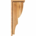 thumbnail image 3 of 8"W x 10"D x 26"H Ridgewood Rough Sawn Corbel w/Backplate, Western Red Cedar, 3 of 9