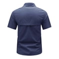 thumbnail image 5 of Vmvidoty Men's Tactical Dress Shirt - Short Sleeve Dark Blue M, 5 of 8
