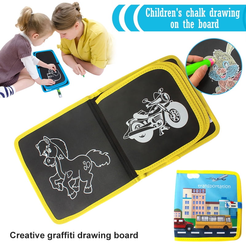 Bule Playcasually Portable Erasable Drawing Pad Toys for Toddlers