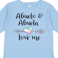 thumbnail image 4 of Inktastic Abuelo and Abuela Love Me- Heart Grandchild Boys or Girls Long Sleeve Toddler T-Shirt, 4 of 5