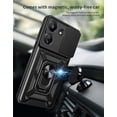 thumbnail image 4 of Funda a prueba de golpes con soporte de anillo magnético para Xiaomi Redmi 9A, 9C, 10, 10A, 10C, cubierta de cámara deslizante para Redmi 11A, 12, 12C, 13C, 4 of 5
