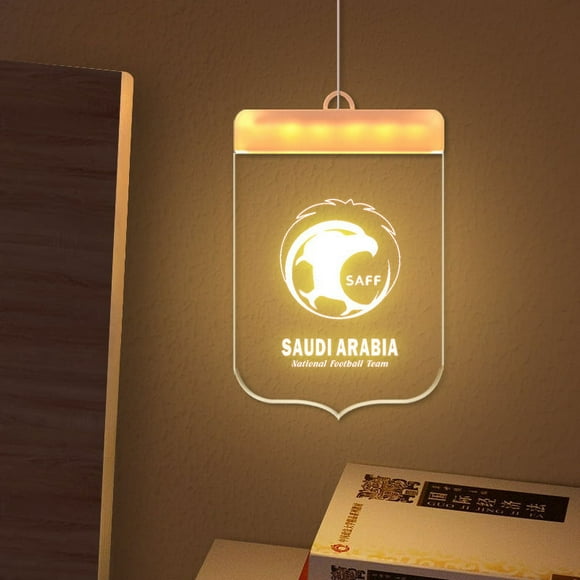 (1 set) 2022 Qatar World Cup pendant, small night light souvenir around the mascot (Saudi Arabia)