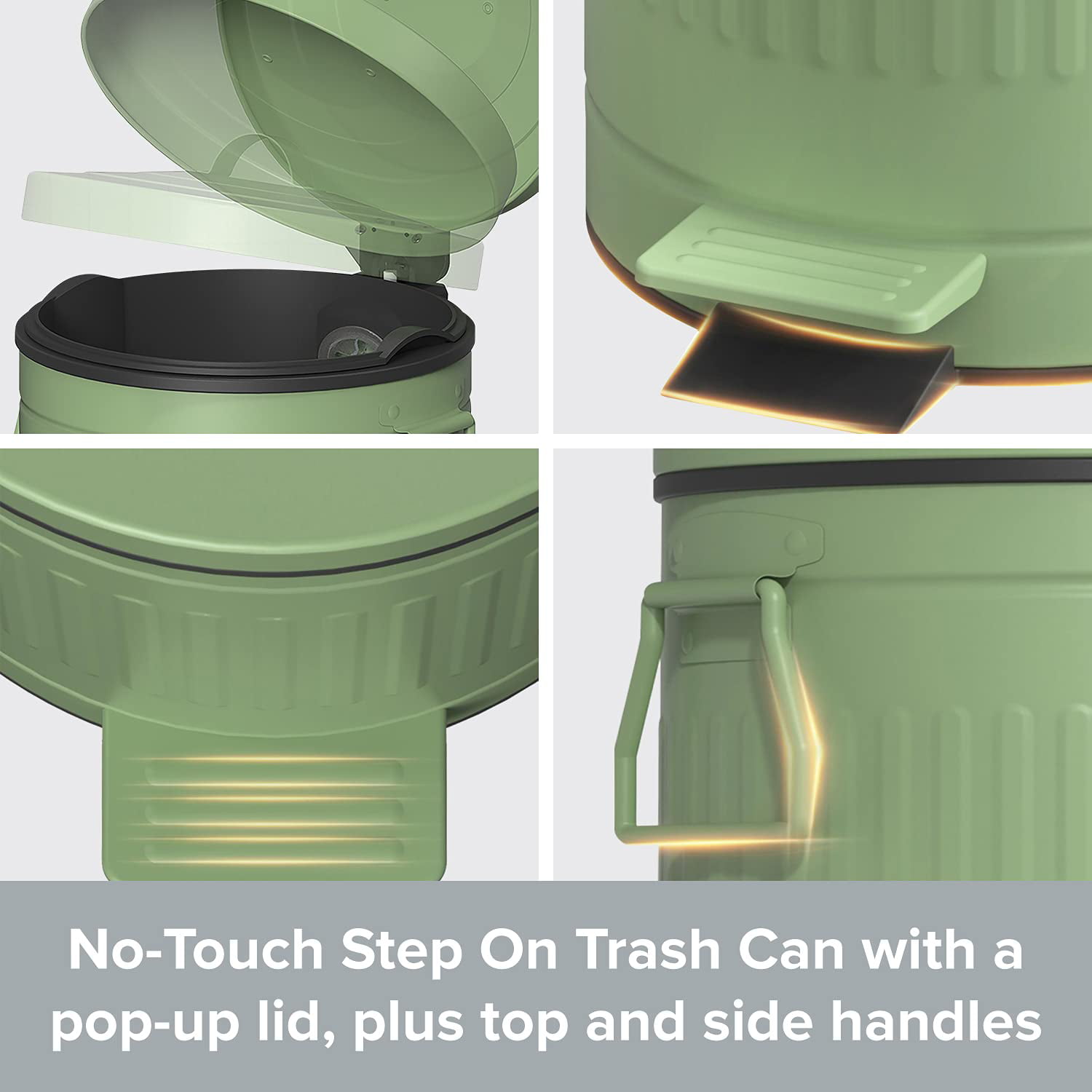 Trash Can with Lid, 12L/3Gallon … curated on LTK