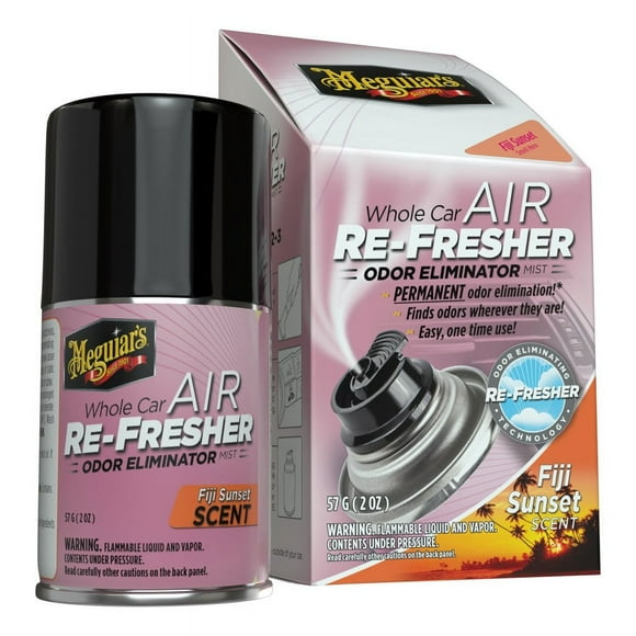 Meguiars Air Freshener G201502 Air Re-Fresher; 2 Ounce Aerosol Can; Fiji Sunset Scent; Single