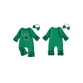 thumbnail image 2 of My First Christmas Baby Girl Outfit Santa Long Sleeve Romper Jumpsuit  one-piece  Christmas Newborn Girl Outfits Clothes, 2 of 9