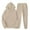 Khaki, variant on Aofany Men's And Women's Outfits Sports Tracksuit Long Sleeve Pullover Hoodies Sweatshirt And Sweatpants Suit