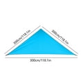 thumbnail image 3 of JingChun Clearance Under $2.00 10ft Triangles Waterproof Sun Shade Sails Canopys Awning Shelter U V Blockage Water Resistants Outdoor Backyard Patio Garden Carport, 3 of 8