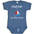 thumbnail image 3 of Inktastic Baby Boy New to the Crew Sailboat Boys or Girls Baby Bodysuit, 3 of 5