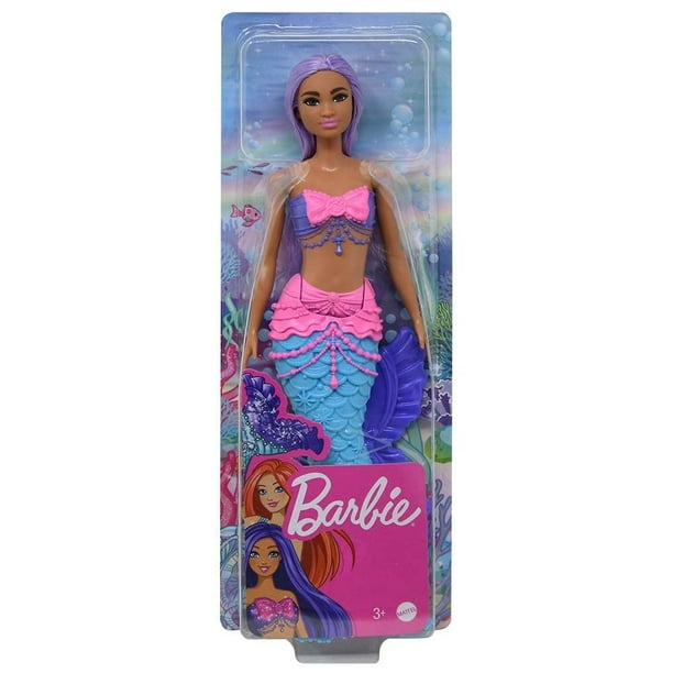 Barbie Mermaid muñeca con cabello morado Barbie Walmart en línea