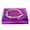 Purple, variant on REMANLAND Women's Metallic Evening Handbag with Sculptural Oval Handle and Flap Closure, Gold