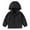Black, variant on Boys Windbreaker Jacket, Lightweight Hooded Zipper Coat for Kids, Outdoor Casual School Outerwear,Size:2-3 Years