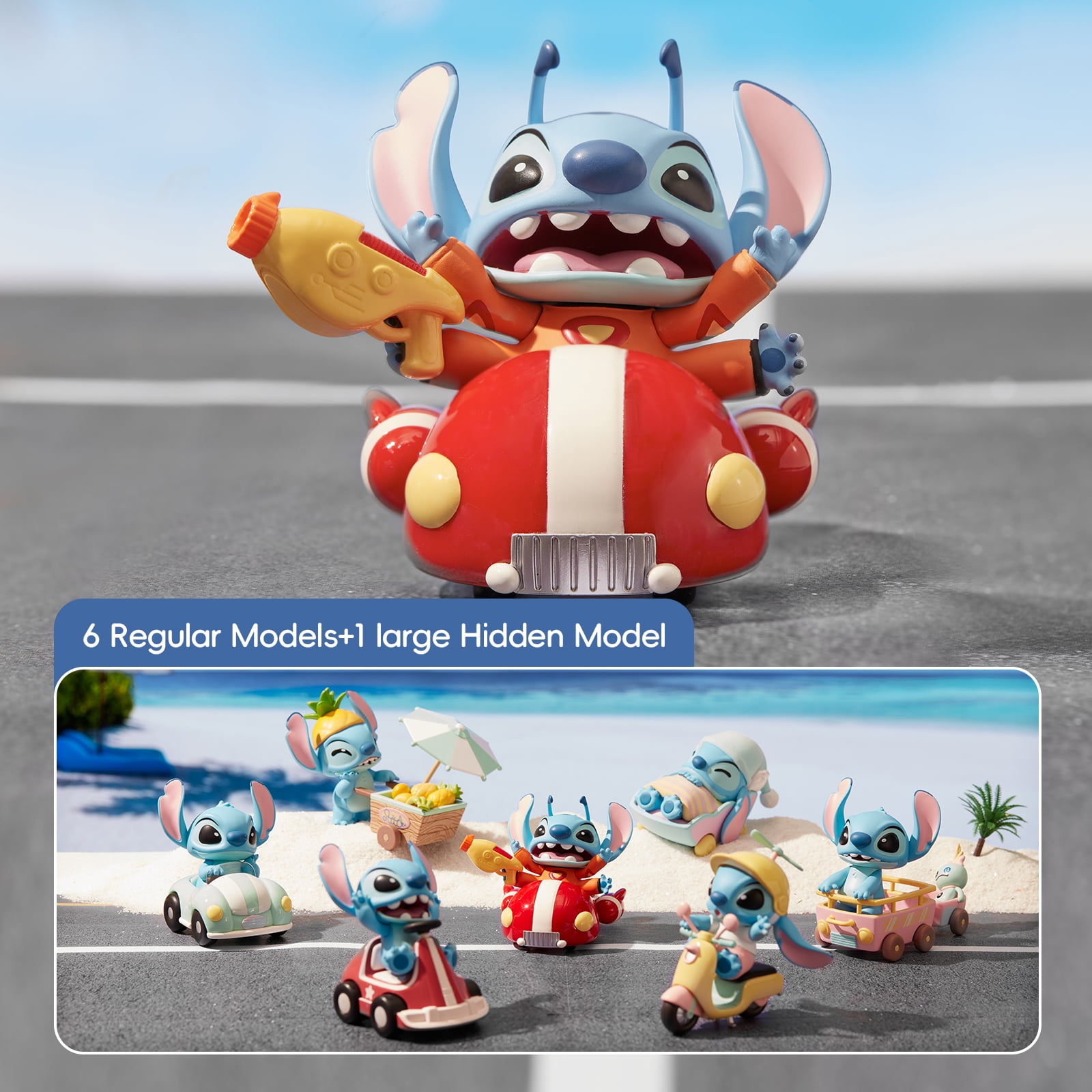 Miniso Disney Stitch Trip Collection Blind Box Figure, Collectible Vinyl Toy, Random Style