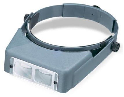 Donegan OptiVISOR Binocular Magnifier 2.5x at 8 Inch Hands Free Coin Inspection 