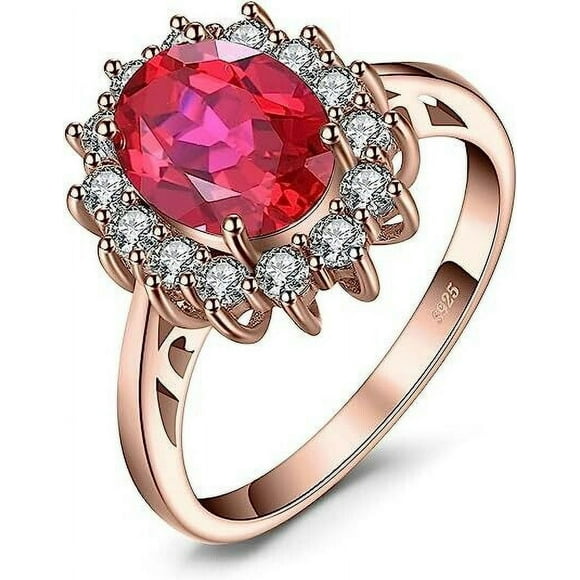 Rose Gold Palleted Ruby Ring Ruby Wedding Ring Ruby Engagement Ring Woman Gift
