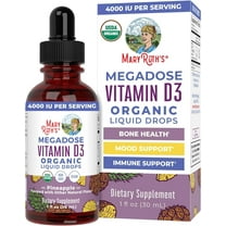 MaryRuth's Vitamin D3 Organic Liquid Drops for Immunity, Bone, and Muscle Support, 30 mL
