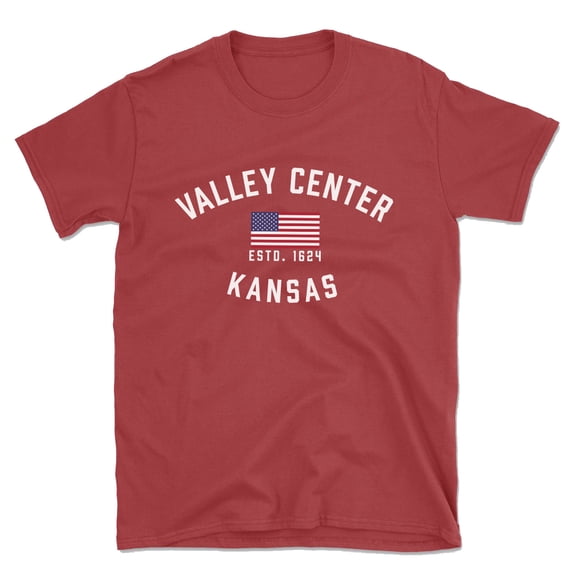 Valley Center Kansas Patriot Men's Cotton T-Shirt