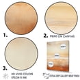 thumbnail image 3 of Designart "Sandy Horizon With Beige Clouds IV" Clouds Wall Art Living Room, 3 of 7