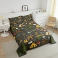 thumbnail image 4 of Erosebridal Rustic Camper Bedding Queen Comforter Set, Wildlife Bear Down Comforter, Camping Decor, Reversible, 4 of 8