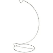 Bard's Twisted Silver Ornament Stand, 9" H x 3.75" W x 3.75" D