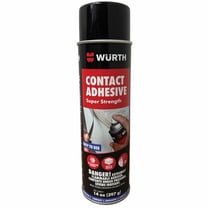 Würth Super Strength Spray Contact Adhesive, 14oz Can, Multi-Surface, Clear, Tack-Free in 5 min