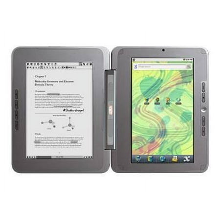 enTourage eDGe - Tablet - Linux with Google Android - 4 GB - 10.1" (1024 x 600) + 9.7" monochrome E Ink (1200 x 825) - SD slot - glacier white