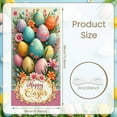 thumbnail image 2 of Colorful Easter Eggs Easter Banner Floral Decor Happy Easter Display Pastel Colors Bowknot Accents Easter Egg Backdrop for Easter Party Family Gathering Photo Shoot, 2 of 9