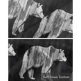 thumbnail image 6 of Black White Bear Kitchen Valances for Windows Farmhouse Linen Window Valance Curtain for Living Room Window Treatment Farmhouse Country Vintage Wood Grain Valance Rod Pocket Topper, 54 x 18 Inch, 6 of 6