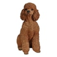 thumbnail image 4 of Hi-Line Gift Ltd Poodle Dog Sitting, 19.09-inch Height, Brown, 4 of 8