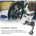 thumbnail image 5 of CHIKANSTORE Rear Derailleur 7/8/9/10-Speed Bicycle Rear Wheel Gear Bicycle Front Derailleur for mountain bikes, road bikes and other bicycles, 5 of 8