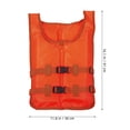 thumbnail image 2 of GETAJGHSD Portable Buoyancy Jacket Orange Fabric Water Safety Vest 1Pack, 2 of 7