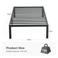 thumbnail image 6 of edx Heavy Duty Metal Twin Bed Frame with Under Bed Storage - 14 Inches High, Sturdy Steel Slat Support, No Box Spring Required, Platform Bed Frame, 6 of 8