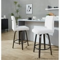 thumbnail image 4 of LumiSource Hank 26" Fixed-Height Counter Stool - Set of 2, 4 of 10