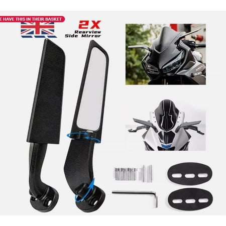 Big Side Wind Wing Rear View Side Mirror For Motorcycle Universal Bike/Motorbike
