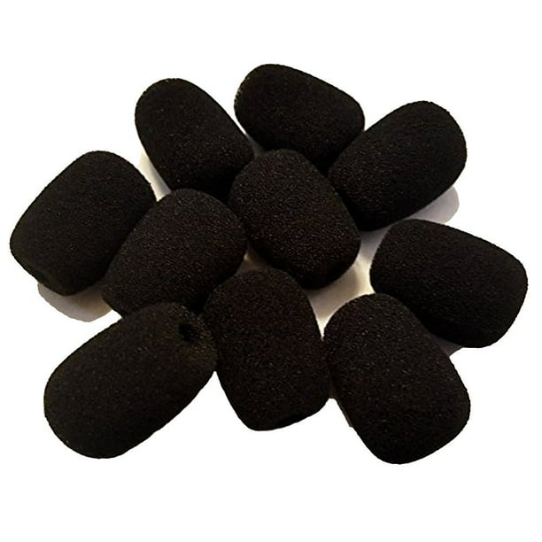 Universal Headset Foam Microphone Windscreens 10 pack Mic Covers For