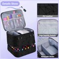 thumbnail image 3 of Bolsa Organizadora De Esmalte De Uñas, Estuche De Transporte De Esmalte De Uñas De Doble Capa Con Capacidad Para 42 Botellas Para Manicurista, 3 of 7