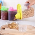 thumbnail image 2 of Space Saving Food Storage Containers, 3 Pack Of Bpa-Free Small Jars For Grain, Flour, Rice, Candy, Cookies, Etc, With Silicone Seal For Airtight Closure And Freshness Preservation, 2 of 2