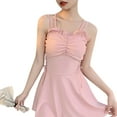 thumbnail image 1 of ENJOYW Robe Maillots de Bain Volants Lacets une Pièce Mince Maillot de Bain Dos Nu pour BeachPolyester, 1 of 7