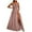 Pink, variant on TMOYZQ Women's Elegant Sparkly Glitter High Split Maxi Dress Sleeveless V Neck Ruched A-Line Tulle Maxi Dresses Formal Evening Party Prom Gowns Bridesmaid Dress
