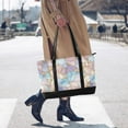 thumbnail image 4 of FORMRS Canvas Laptop Tote Bag for Women with 15.6" Computer Compartments Shoulder Handbag, Elegant Marble Pattern, 4 of 7