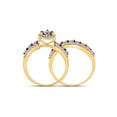 thumbnail image 4 of 10kt Yellow Gold Round Brown Diamond Bridal Wedding Ring Band Set 1-3/4 Cttw, 4 of 4