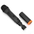 thumbnail image 2 of Micrófono inalámbrico de mano VHF universal profesional de plástico ABS negro Micrófono de recepción USB, 2 of 12