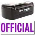 thumbnail image 1 of Slim Pre-Inked Official Stamp, Slim 1444, Ultra Slim Design, Impression Size 1/2" by 1-3/4", Up to 25,000 Impressions - Purple Ink, 1 of 10
