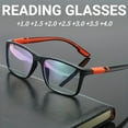 thumbnail image 2 of FG Ultralight TR90 Reading Glasses Blue Light Blocking Presbyopia Eyeglasses Men Hyperopia Optical Eyewear +100-+400 Gray +150, 2 of 6