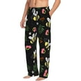 thumbnail image 6 of Salouo Bees Print Pajama Pants for Men, Lounge Pants Elastic Waistband Casual Men's sleepwear Loungewear Sleep Pajama Pant -Large, 6 of 7
