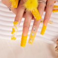 thumbnail image 3 of Presiona las uñas, preciosas y deliciosas, hechas a mano con cristales completos, 3 of 7