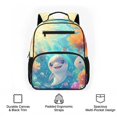 thumbnail image 6 of KUIFORTI Dolphin Print Toddler Backpack Kids School Bag with Side Pockets Adjustable Straps Lightweight for Preschool Kindergarten Back to School Supplies Gifts, 6 of 7